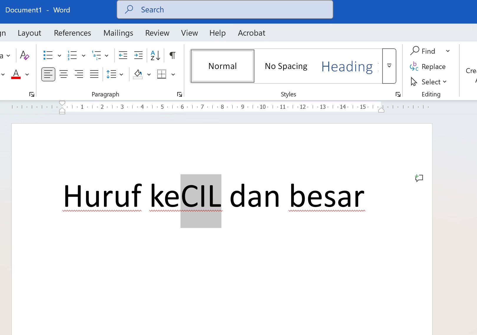 Cara Cepat Mengganti Huruf Besar atau Huruf Kecil pada Teks Ms Word