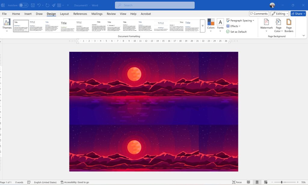 Cara Memberi Latar Belakang Gambar pada Halaman di Ms Word