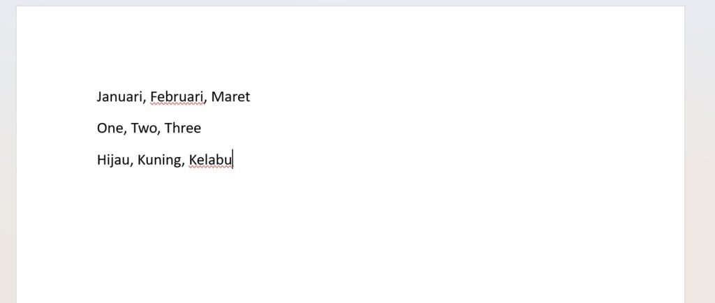 Cara Mengonversi Teks Menjadi Tabel di Ms Word