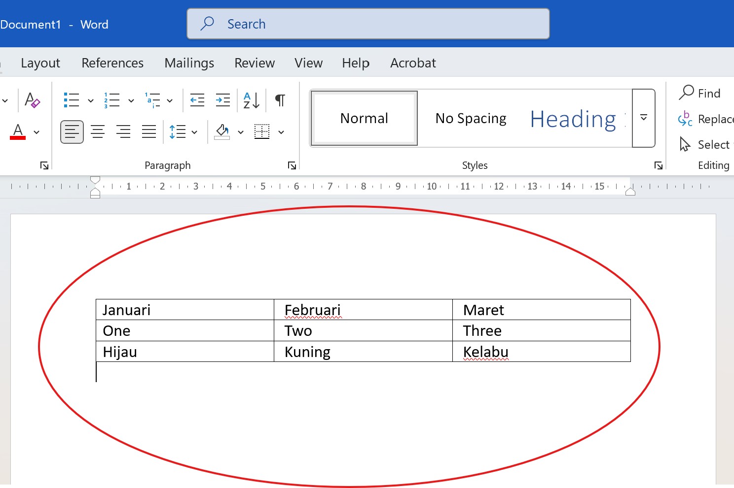 Cara Mengonversi Teks Menjadi Tabel di Ms Word 4