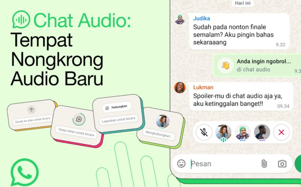 Reaksi di obrolan audio