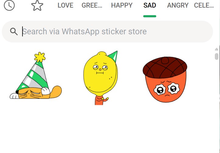 Stiker baru di Status