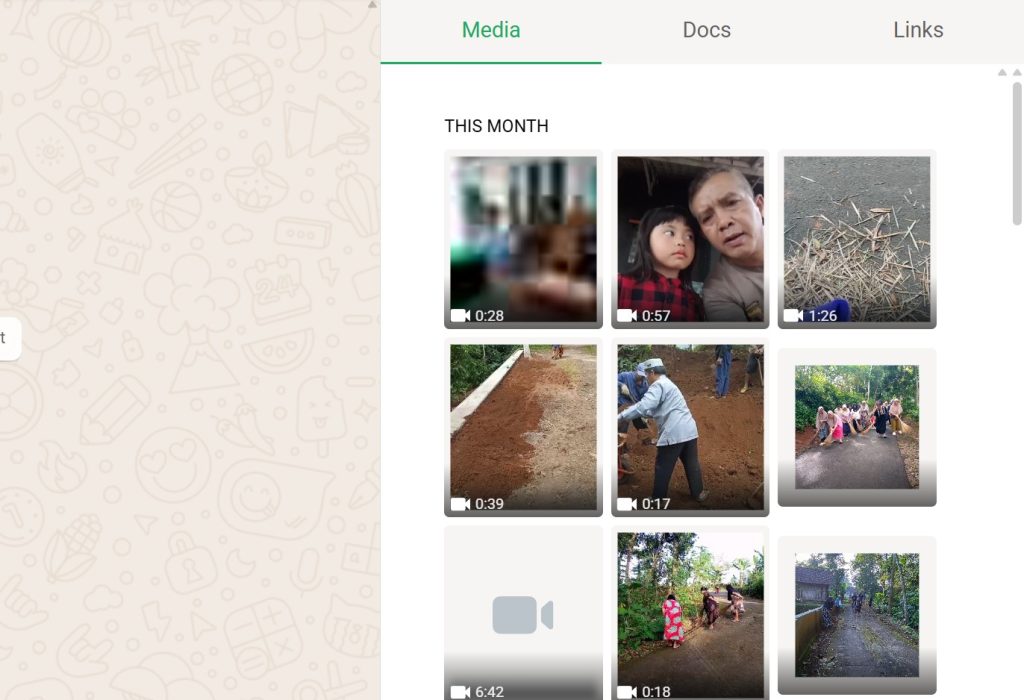 Tab media baru di desktop whatsapp