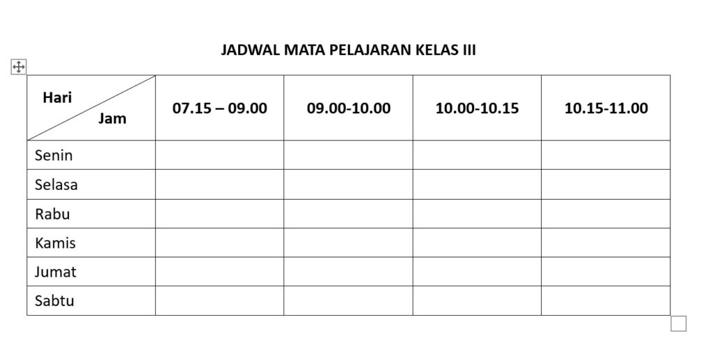 Cara Membagi Dua Isi Tabel dengan Garis Diagonal di Ms Word