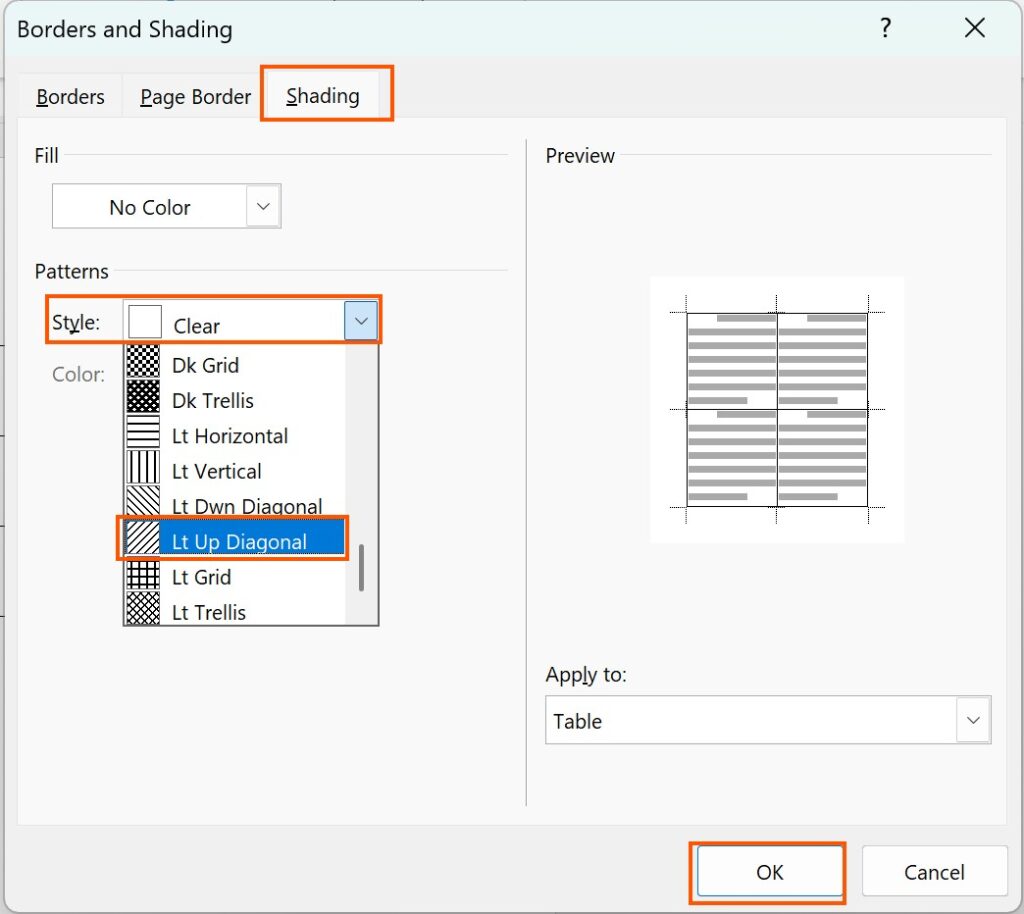 Style Lt Up Diagonal